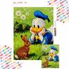 Diamond Painting Kit DIY Round Home Wall Decor Adult Handmade Gift Donald Duck Bunny Dandelions