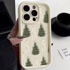 Phone Case For iPhone 17 Pro Max 16E 15 14 13 12 11  XS X XR 7 8 Plus Air  Joyful Christmas Tree Bow Design Shockproof Cover