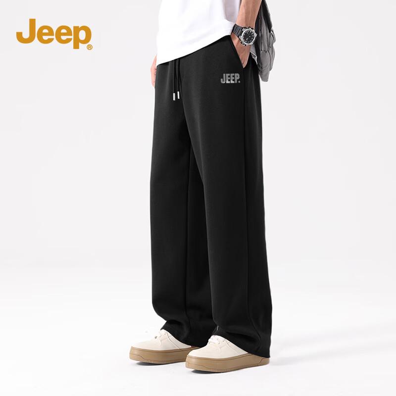 

JEEP Men s Heavyweight Cotton Blend Straight Leg Casual Sweatpants L