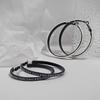 Women S Minimalist Large Hoop Earrings European Style Elegant Jewelry