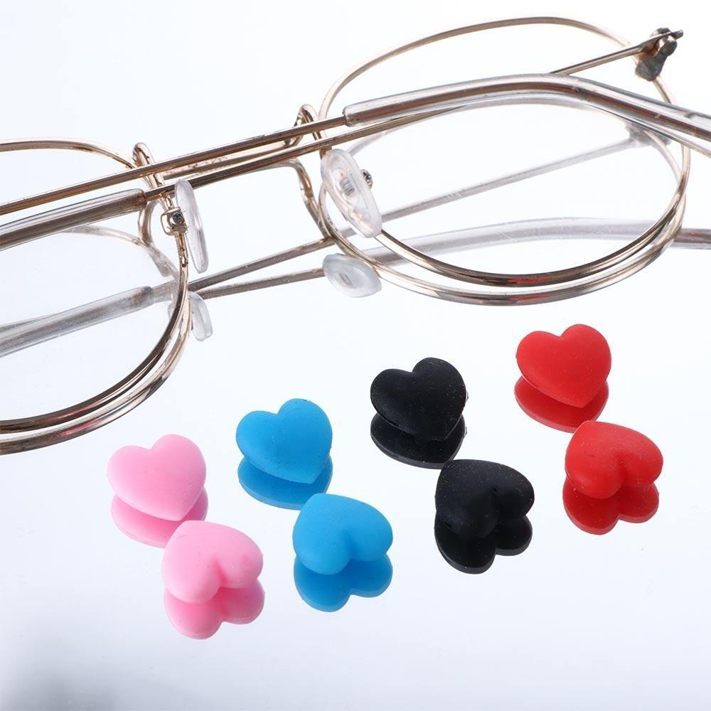 Colorful Adult Silicone Heart Anti-Slip Eyeglasses Holder Ear Grip Hooks Sports Temple Tips Ear Hooks Glasses Straps