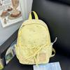 Schoolbag Korean Version Ins Small Fresh and Sweet Backpack Women's Large Capacity Simple and Versatile Student Schoolbag Fashionable Casual Backpack