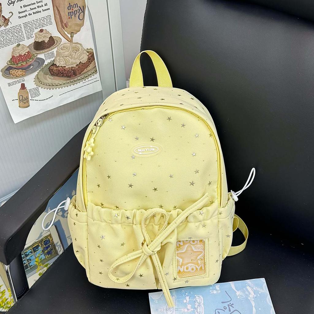 Schoolbag Korean Version Ins Small Fresh and Sweet Backpack Women's Large Capacity Simple and Versatile Student Schoolbag Fashionable Casual Backpack