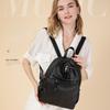 Leather Women's Backpack Fashion Cowhide Backpack Fashion Women's Backpack Multi-layer Anti-theft Women's Bag