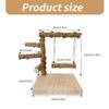Bird Perch Ladder Molar Stand for Parrots Conure Supplies Budgies Grinding Scratchers for Small Medium Parrots Toy