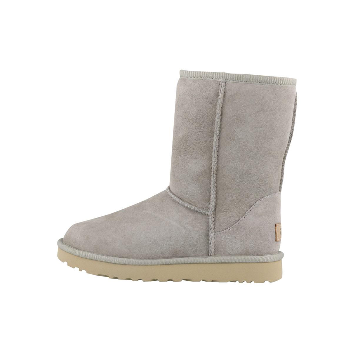 

UGG Classic Short Ii Fleece Lined Gray White Women s 1016223-GOA 38
