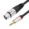 Double Shielded 3.5mm To XLR-F Balanced Condenser Mic Cable