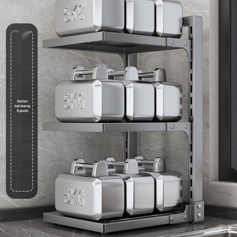 Flerlagrigt köksförvaringsställ för bänkskivor och under diskbänken - Organisera kastruller och stekpannor