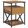 Nightstand with Drawers Reclaimed Wood Look 40 X 42 X 55 Cm Engineered Wood