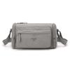 Minimalist Men's Crossbody Bag with Multiple Zipper Compartments for Urban Lifestyle