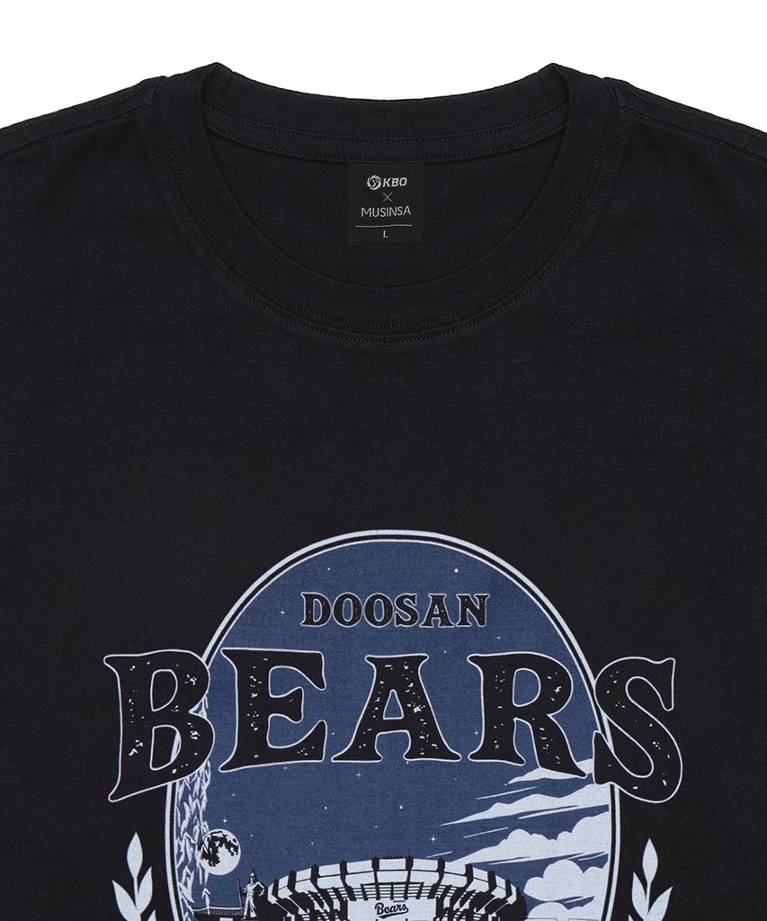 Hangugyaguwiwonhoe Musinsa X Kbo Ballpark Ver.2 Short Sleeve T-Shirt Black [Seoul Doosan Bears]