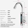 3300W 220V Instant Electric Water Heater Faucet Tap LED Ambient Light Temperature Display Instant Heating Tap