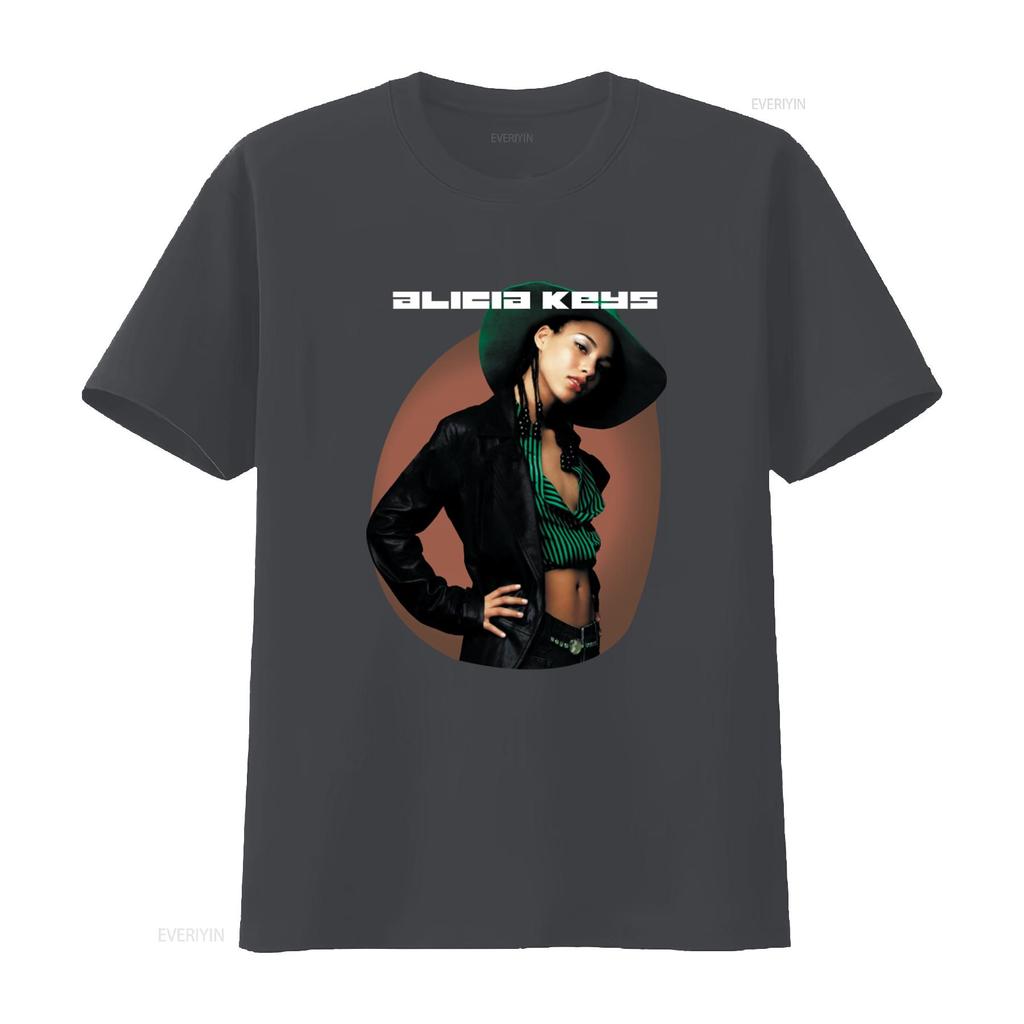 Vintage 2002 Alicia Keys Tour Concert T-shirt Zwart Medium Retro Stijl Muziek Liefhebber vintage Gewassen Stijlvol Comfortabel Veelzijdig