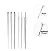 10Pcs Stainless Steel Piercing Jewelry Guide Needle Internal Thread Insertion Needle Auxiliary Body Piercing Tool Jewelry Tool