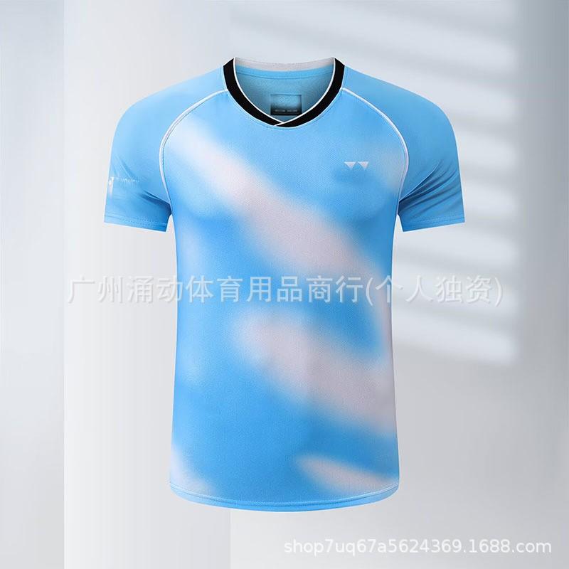Quick-Dry Breathable Badminton Shirt Men Women Kids Training Competition Sportswear Custom Print
