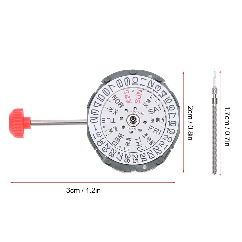 Damenuhr Quarzwerk mit Doppelkalender für 2035 2105 Uhrwerk