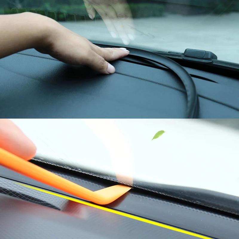 Striscia di tenuta per cruscotto auto da 160 cm, strisce anti-perdite per interni auto, isolamento acustico, guarnizione in gomma, accessori per auto
