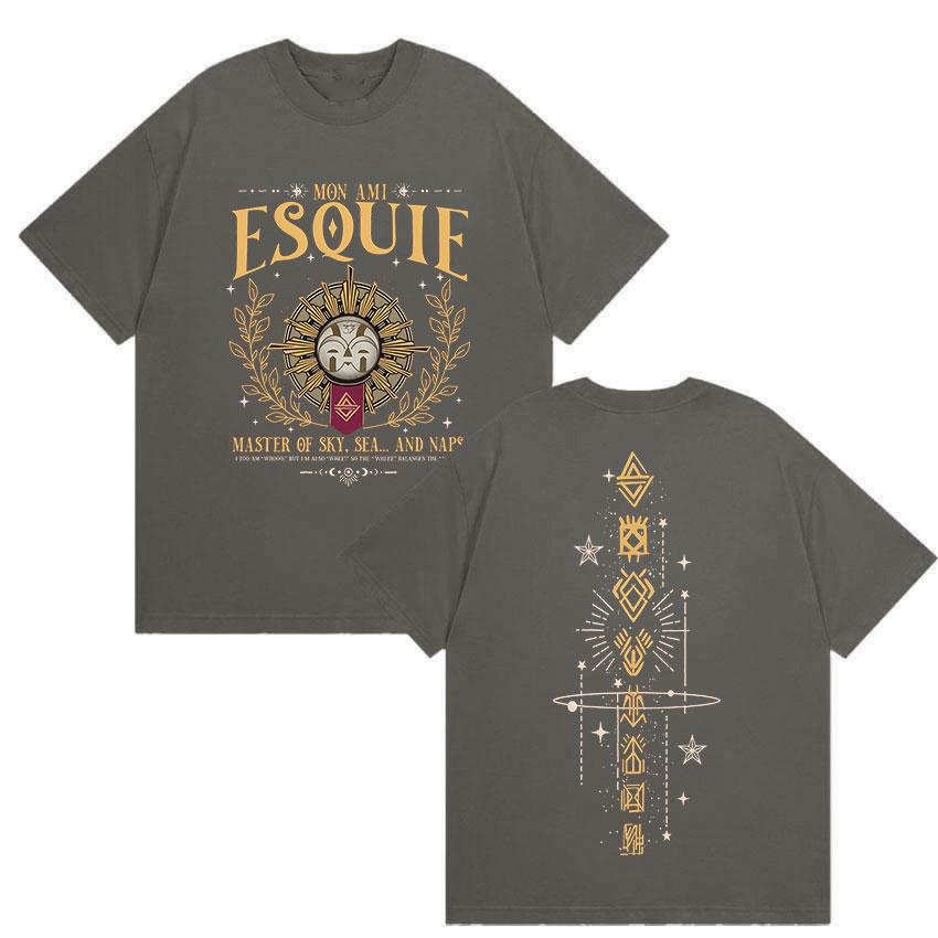 Esquie Clair Obscur Expedition 33 Graphic TShirt Game Fans Gift Merch T Shirt Men Women Fashion Harajuku Cotton Tees Streetwear