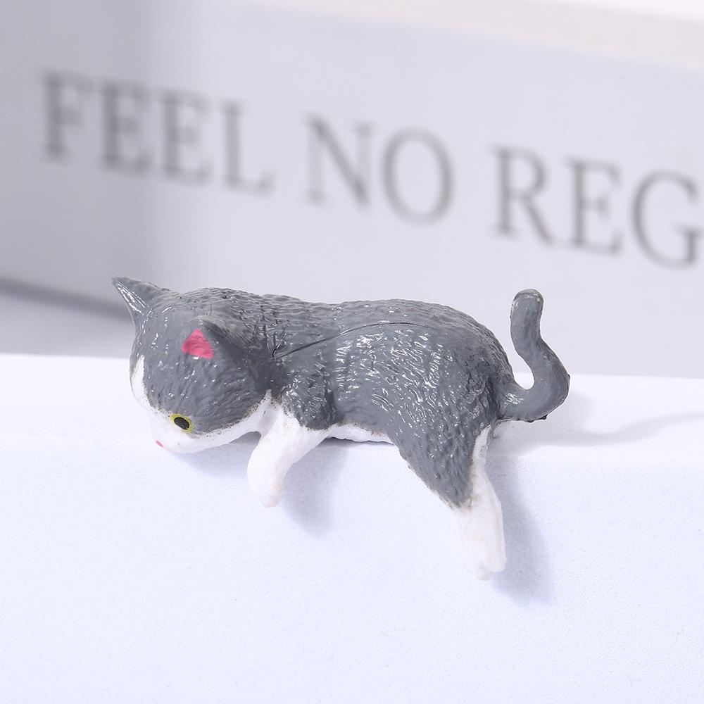 Edge Cat Computer Water Cup Car Edge Decoration Cream Glue Accessories Small Ornaments Figurines & Miniatures