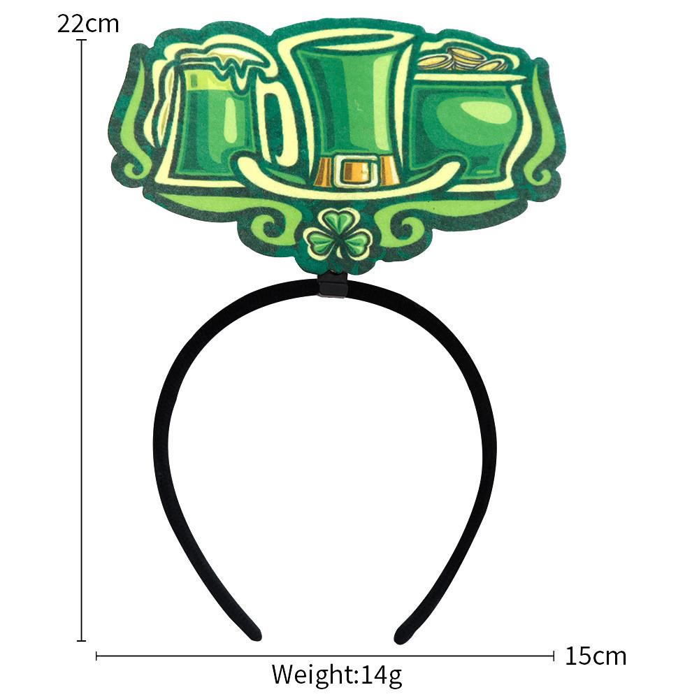 Whimsical St Patricks Day Headband Decor With Eyecatching Shamrock And Themes Beer