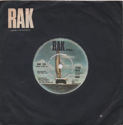 7inch Record MUD  DynaMite RAK159 RAK 1973 UK Rock Used