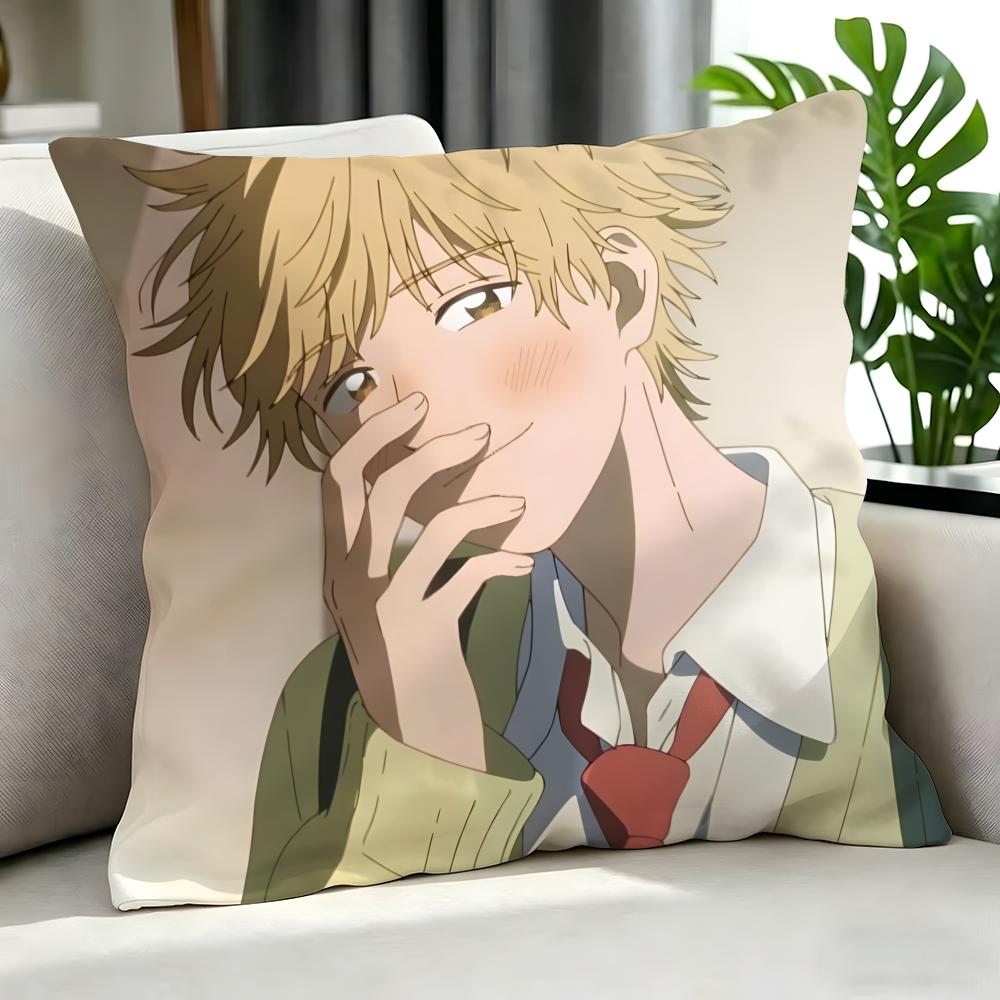Anime Skip And Loafer Cushion Cover Cushion Cover Set 4Pcs 50X50 45X45 40X40 Pillowcase Decorative Sofa Home Decor