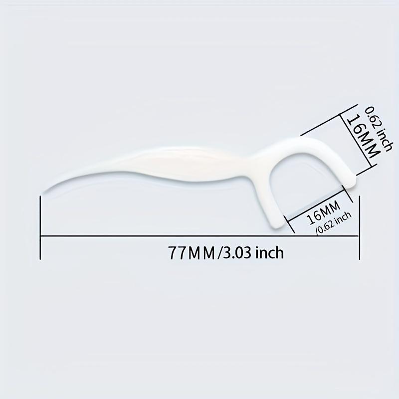 

50 шт. Зубная нить, Глубокая очистка зубной нитью для правильного ухода за полостью рта, Портативные одноразовые зубочистки с зубной нитью для путешествий и повседневной жизни белый