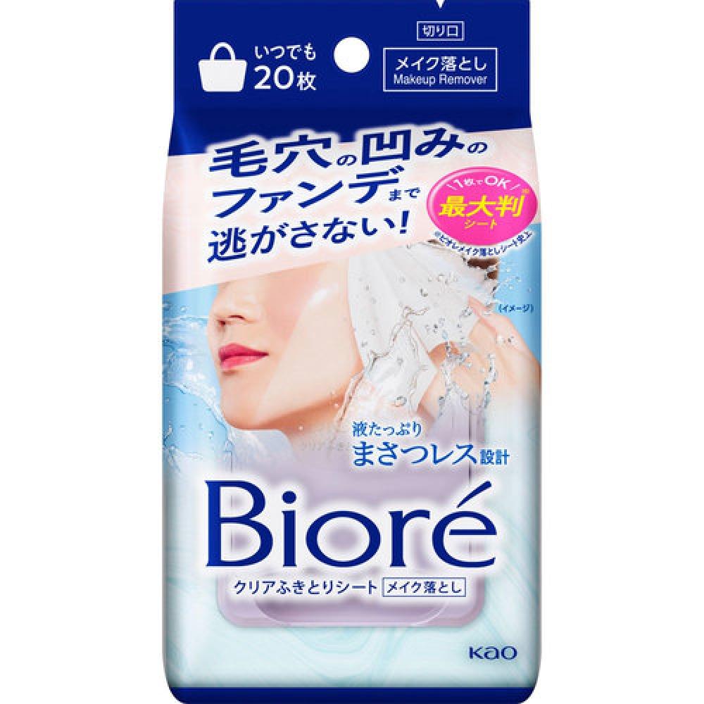 

Прозрачная салфетка Biore Clear, 20 листов. (139мл)