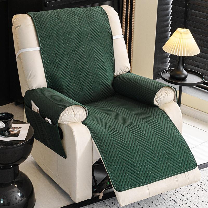 Ultrasonic Quilted Lounge Chair Cover  All Season Waterproof and Stain Resistant Single Seat One Piece Sofa Cushion