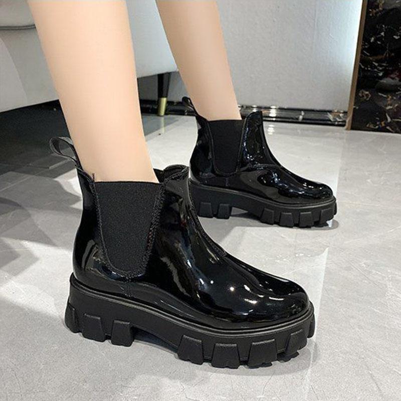 Buy Women Chelsea Boots Elastic Top Ankle Boots Ladies Slip-on