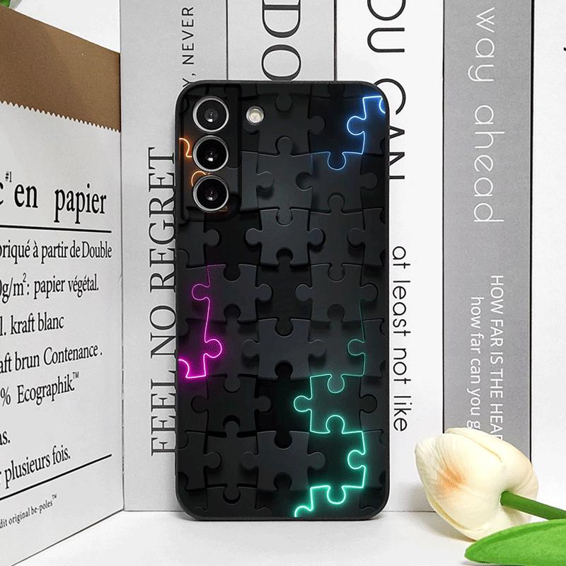 Stylový umělecký vzor puzzle pouzdro na telefon pro Google Pixel 9 A 8 A 7A 6A 7 PRO 8 9 Pro XL 4G 5G Nárazuvzdorné Anti-drop Měkký kryt