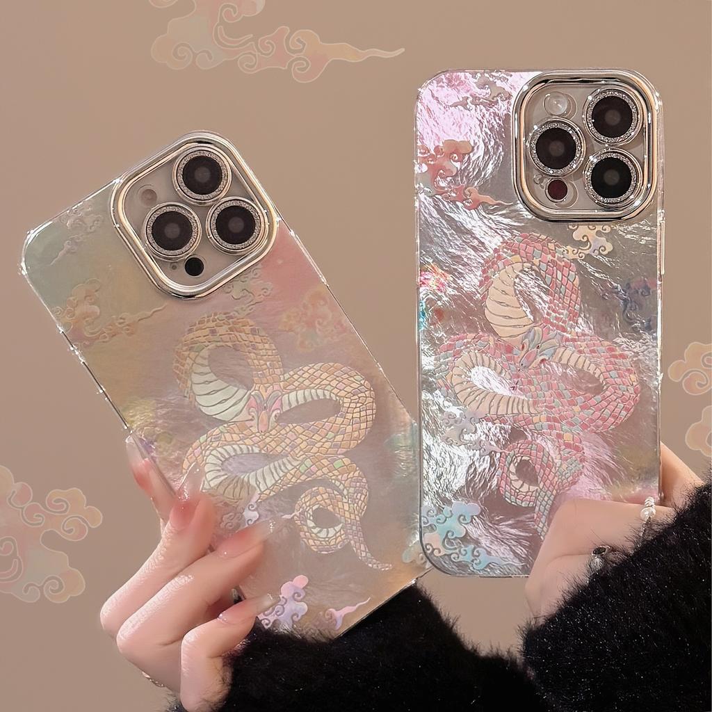 Year of The Snake Cloud Applicable To 17 Apple 16 Promax Mobile Phone Case IPhone 15 High End Sense 13 All Inclusive 11 Chinese Style Hard