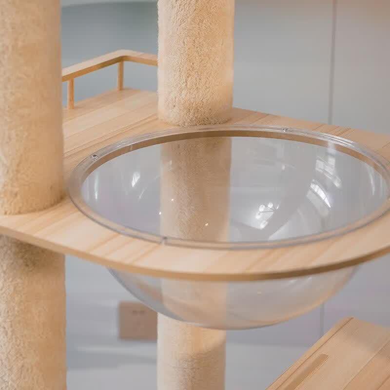 JINGRUIXIANG Modular Cat Tree with Space Capsule