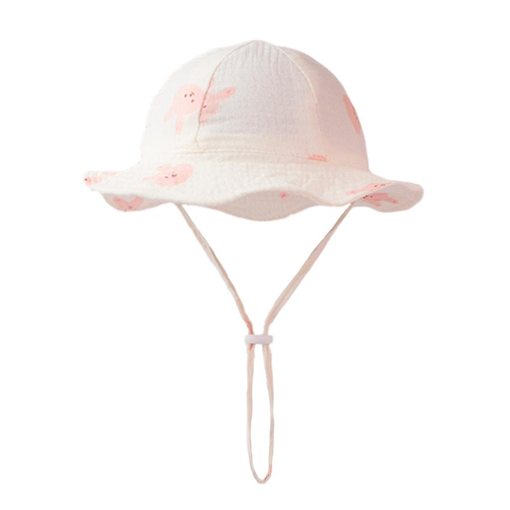 Children's Cotton Basin Hat Ins New Sun-proof Breathable Baby Fisherman Hat Solid Color Comfortable Baby Sun Hat