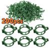 50-200Pcs Plant Support Clips Fixtureplastic Garden Vine Strapping Clip For Climbing Plantstomatograpeplants Stalks Holder