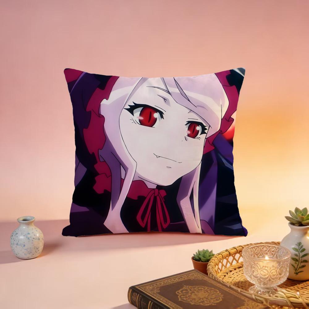 

Hot OOverlordful Cushion Cover Premium SkinFriendly Pillow Case MultiPurpose for Home Office Travel 30X30cm