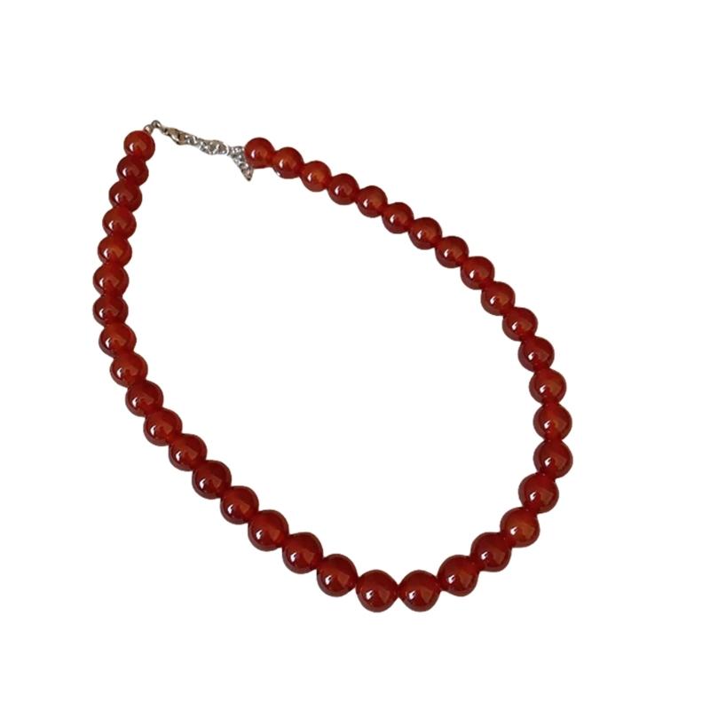 Vintage Style Bead Necklace Adjustable Length Necklace Fashionable and Elegant Neck Jewelry Present for Women Girl