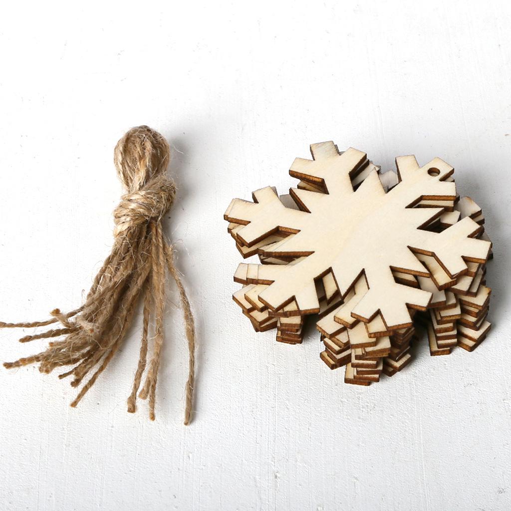 Rustikaler Holz-Weihnachtsbaum-Anhänger DIY Dekorationszubehör