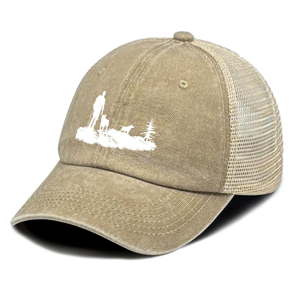 White Explorer Dog Printed Baseball Hat Adjustable All Season Simple Snapback Cap For Unisex Women Daily Wear Camping Golf