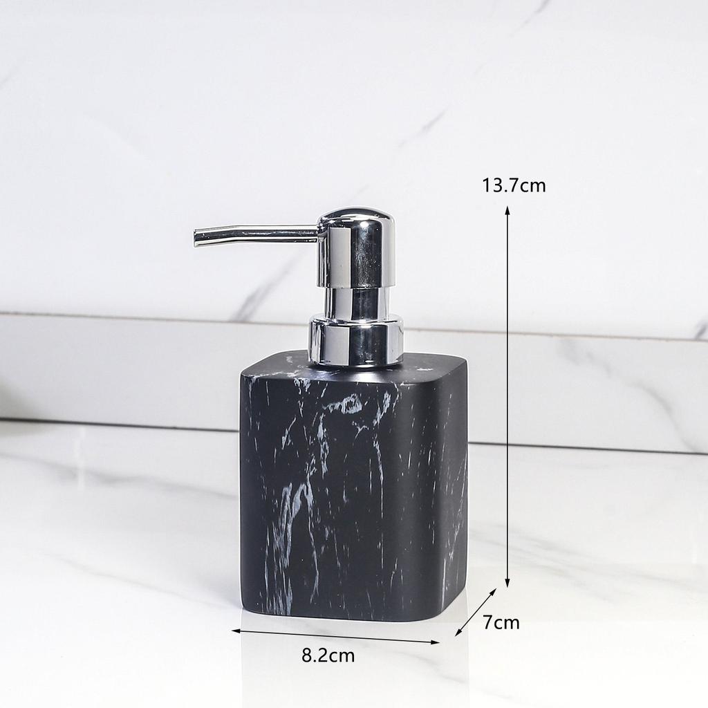 Nordic Style Marble Hand Sanitizer Bottle Bathroom Press Emulsion Dispenser Bathroom Emulsion Sub-bottle Bathroom Decoration