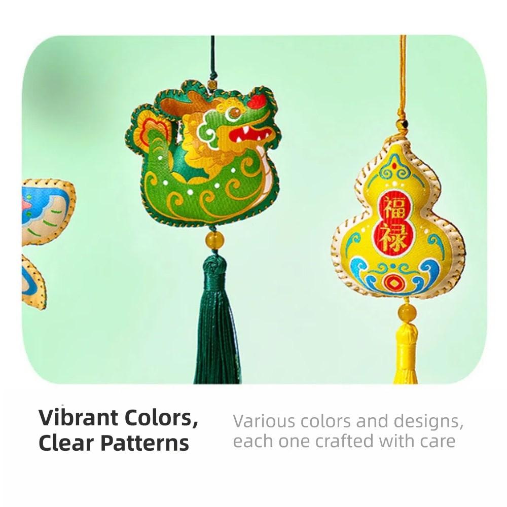 Chinese Style Dragon Boat Festival Sachet Bag Double Sided Hanging Sachet Pendant  Home Decor