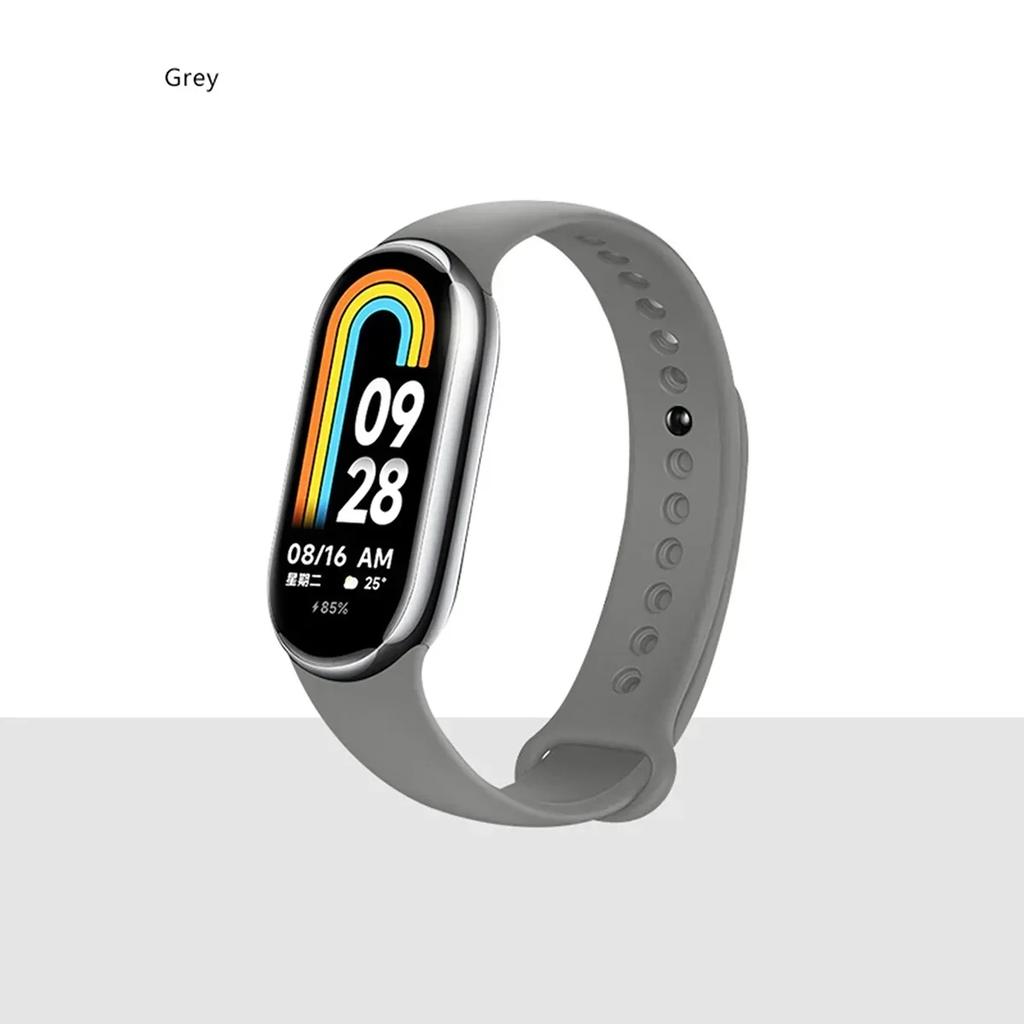 Silicone Strap for Xiaomi Mi Band 9 8 Strap NFC Sports Rubber Bracelet Wristband Pulseira Correa Smart for Mi Band 8/9 Accessory