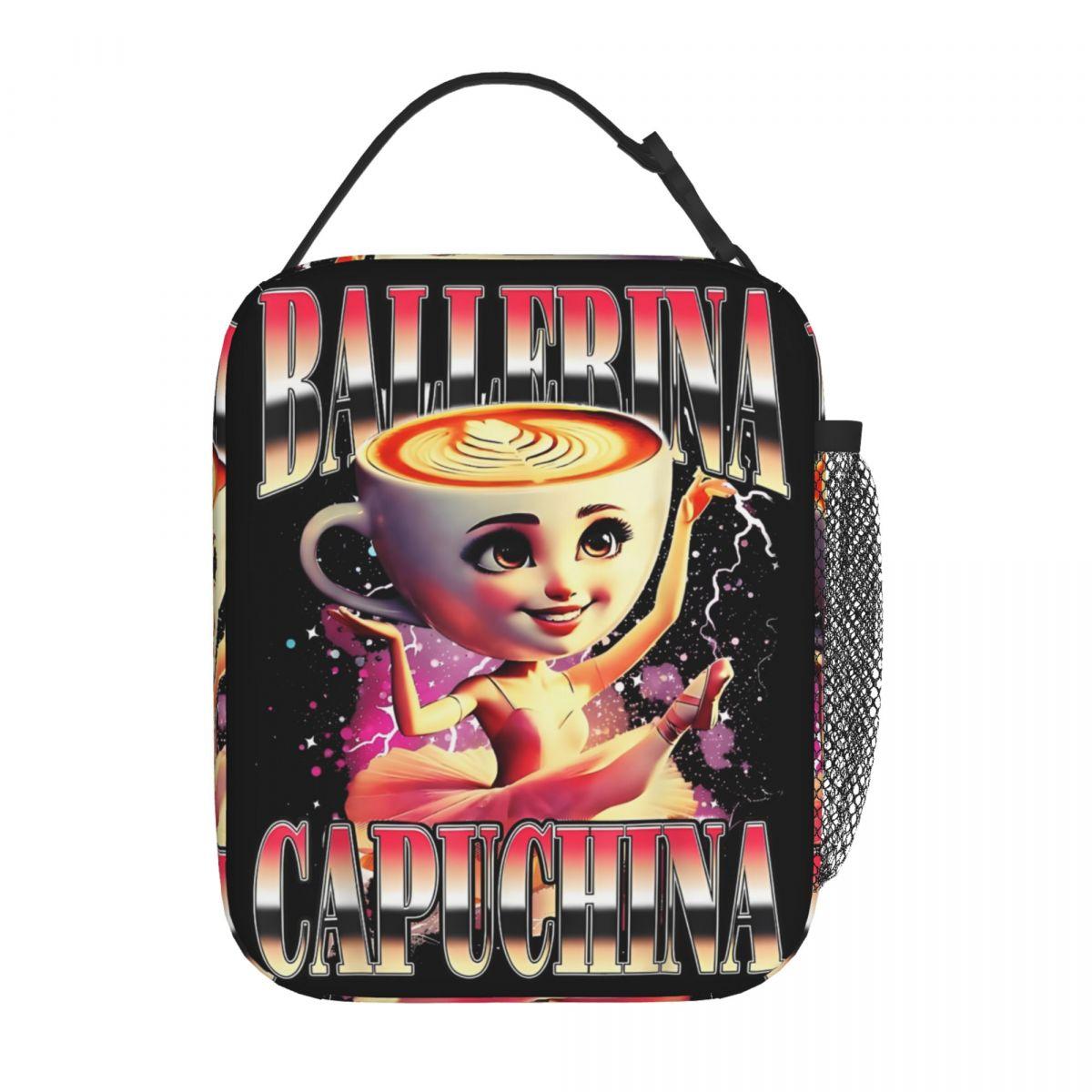 Ballerina Cappuccino Lunchtas Esthetische Lunchbox Voor Kind Picknick Draagbare Koeltas Grafische Thermische Lunchtassen 11cmx21cmx26cm