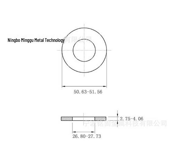 1/2 Inch 316 Stainless Steel Narrow Type Flat Washer, Large SAE/USS Flat Washer
