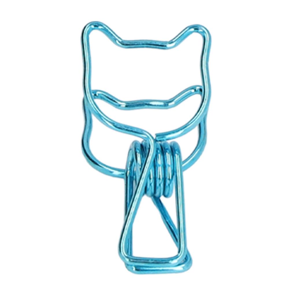 20pcs Paper Clips Attractive Decorative Stable Reliable Hollow Design Elegant Style Reusable Clamps