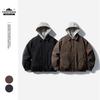 ButterTiger Men's Japanese Retro Down Jacket YR019 - Winter Warm Two-Piece Hooded Coat