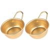 A74E-20PCS Makgeolli Bowls Aluminum Korean Traditional Bowls For Korean Raw Rice Wine