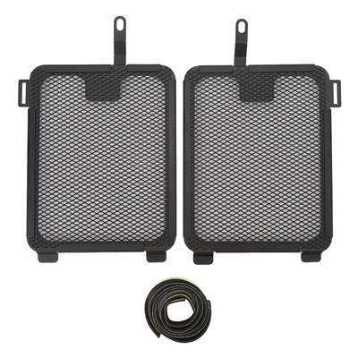 1 Pair Motorcycle Radiator Guard Stainless Steel Black Debris Blocking Radiator Protective Cover