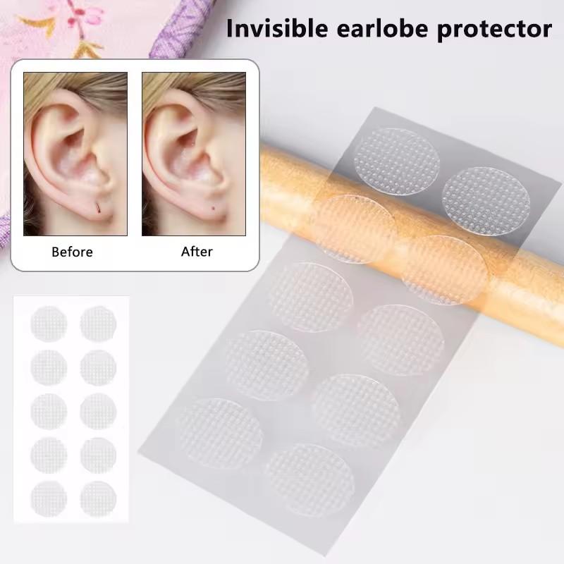 Clear Invisible Earlobes Protective Stickers For Stretched Ear Lobes And Relieve Strain From Heavy Earrings