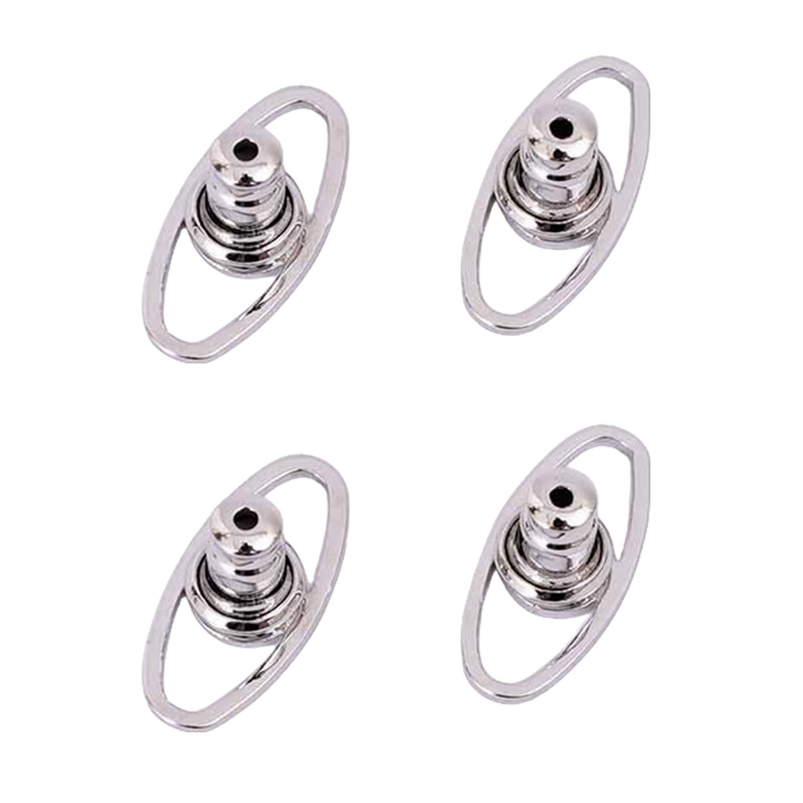 

Набор из 4 легких поддерживающих основ для серег, удобные в носке стабилизаторы для серег-пуссет, модные ювелирные застежки для женщин серебряный